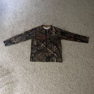 90s Sportswear Hunting Camo Long-Sleeve T-Shirt - Multicolor Size Large Men’s